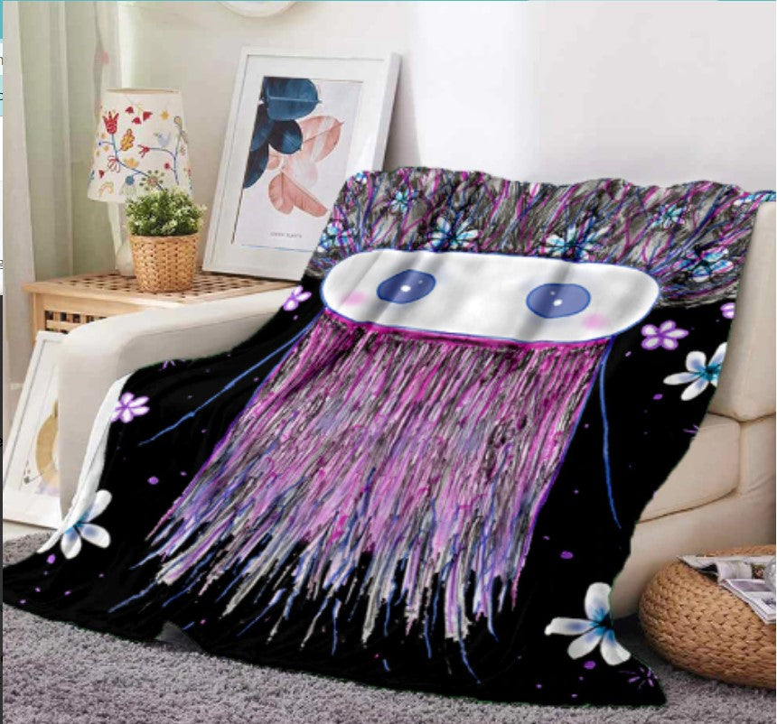 Alien Space Flowers blanket